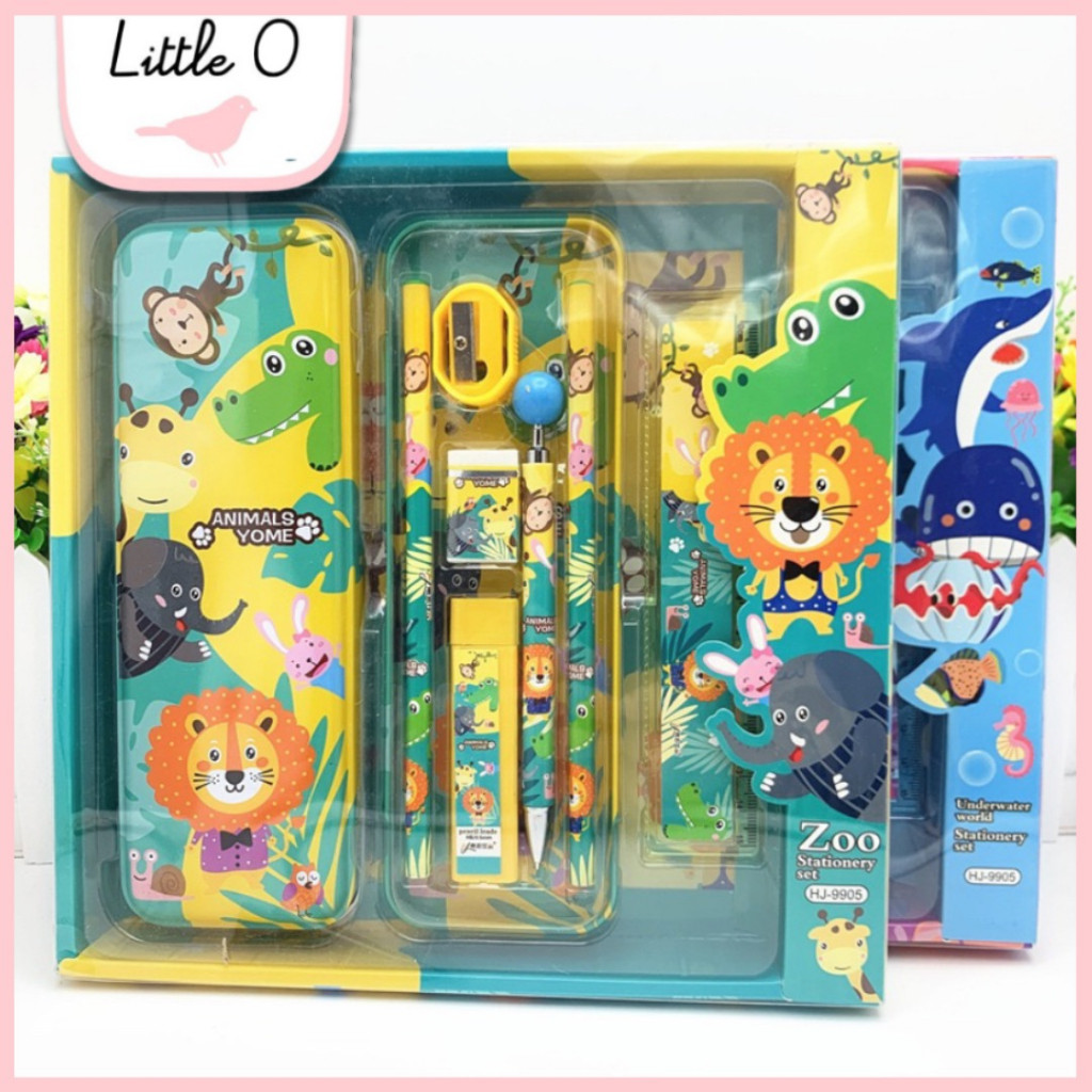 

COD Little o Study Set Alat Tulis Kotak Pensil Anak Set Souvenir Hadiah Kado Anak Stationery Hampers ultah SALE