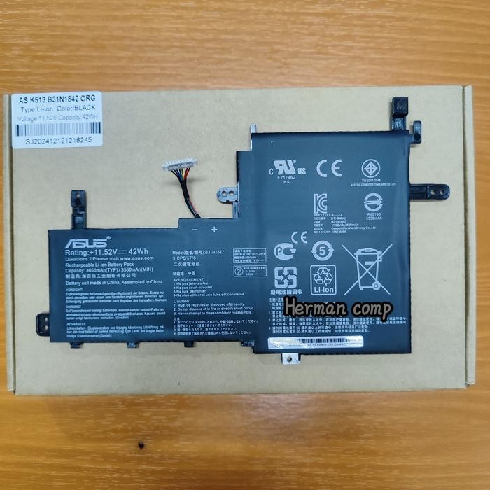 Original Baterai Asus VivoBook 15 OLED K513 K513E K513EA K513EP K513EQ
