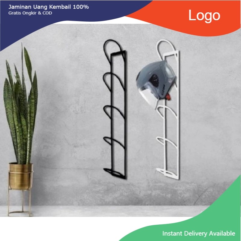 GANTUNGAN HELM DINDING RAK PENYIMPANAN HELM Rak Helm Dinding Gantung