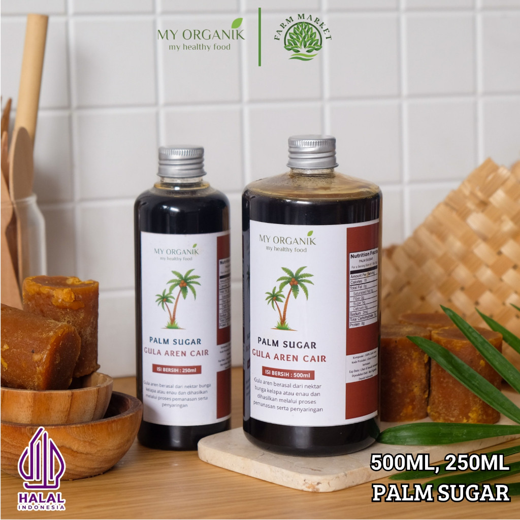 

My Organik Gula Aren Cair Organik Murni Premium Asli Pure Organic Liquid Palm Sugar syrup