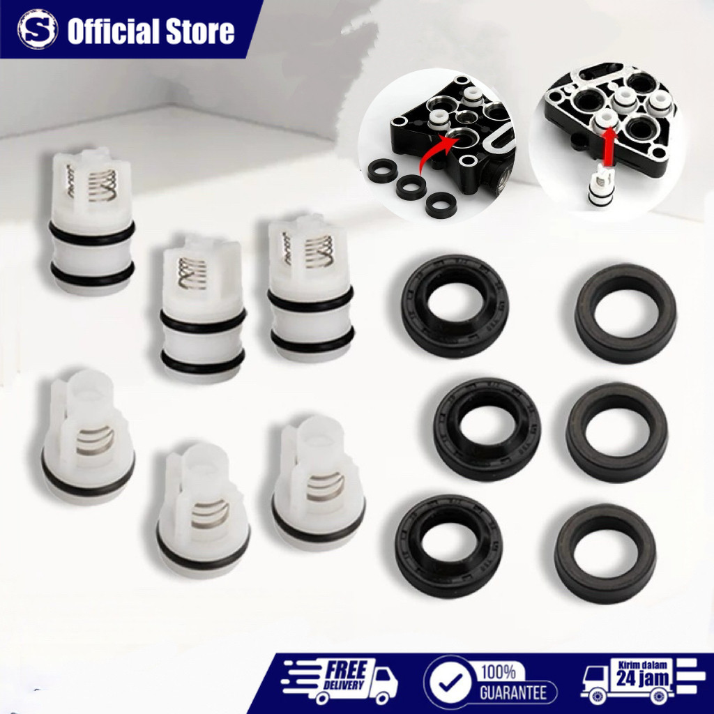 Sparepart Jet Cleaner High Pressure 12pcs Oil Seal Water Seal Inlet Valve Outlet Valve Jet Cleaner