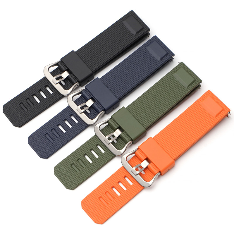 23mm TPU Watchbands For CASIO Protrek PRW-6900Y/6800/3400 Watch Strap Watch Accessories metal buckle