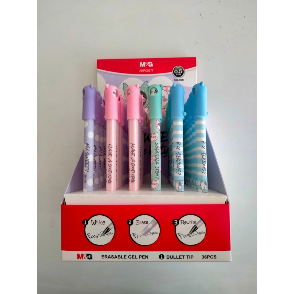 

Pulpen M&G Erasable Gel Pen Black SMC C5277