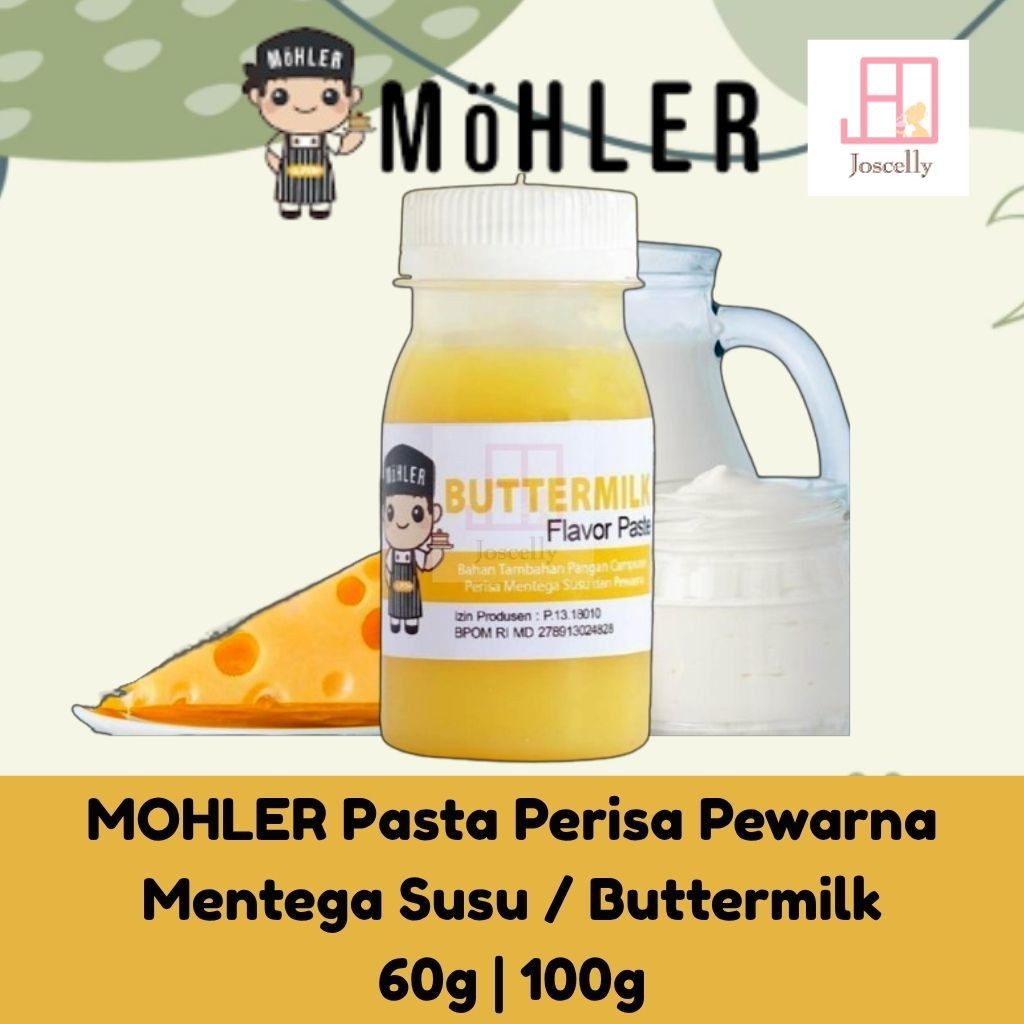 

JOSCELLY.ID MOHLER Pasta Perisa Pewarna Mentega Susu / Buttermilk