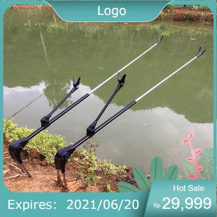 Cagak Tegek Stainless Steel / Dudukan Cagak Jagrak Bracket Penyangga Joran Tegek Stand Pancing Alat 