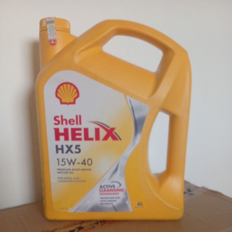 PELUMAS OLI SHELL HELIX HX5 4L OLI Galon SHEL HELIX HX5 4 LITER