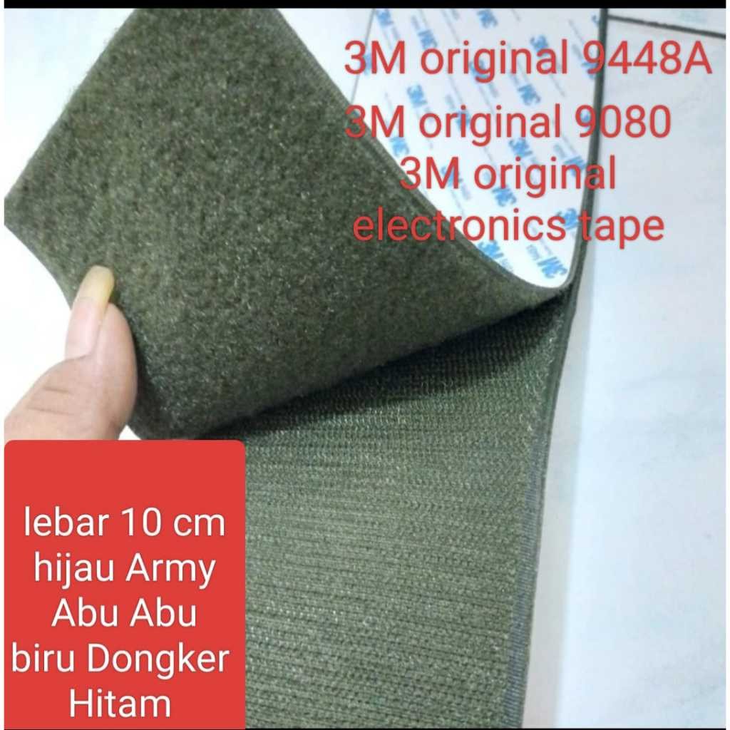 

per meter perekat strap lebar 10cm warna kasar aja/halus saja/1 set harga per meter