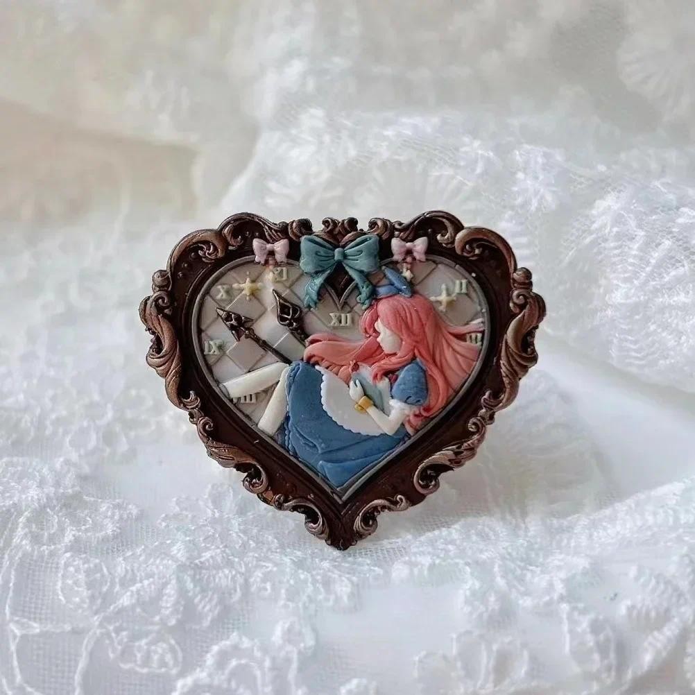 

Fire Seal Stamp Head Alice Dream Ice Cream Lotus Multi-Layer Handmade Diy Embossed Stamp Toy Copperhead Invitation Envelope Seal