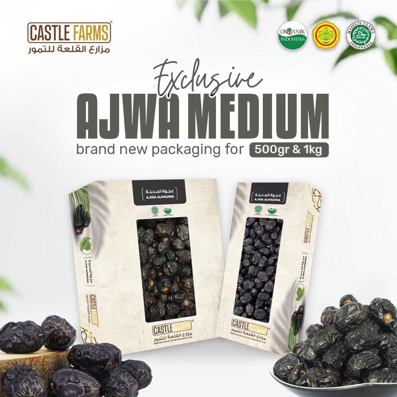 

Kurma Ajwa Madinah Ori Castle Farm Ajwa Organik Castle Farm