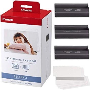 CANON SELPHY KP108 KERTAS CETAK FOTO KP-108 PHOTO PRINTER RP108 RP-108 CP100, CP200, CP220, CP300, C