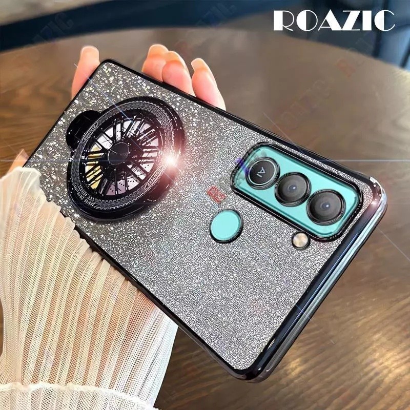 HP Soft Casing Realme 5 Case Silikon Untuk Realme5 RMX1911 RMX1919 RMX1927 Casing berkilau Berlapis 