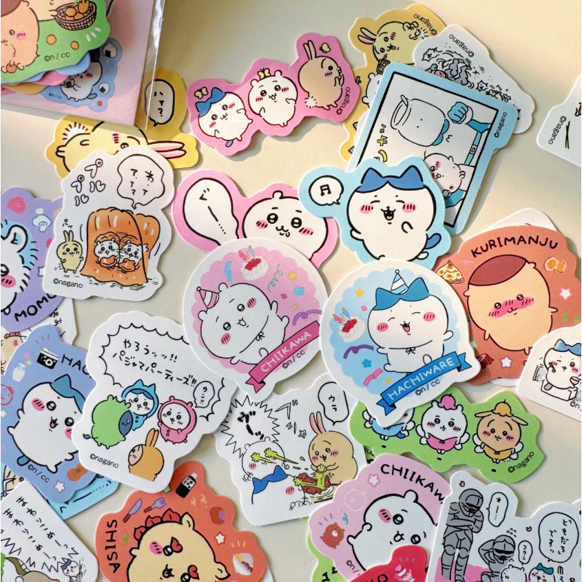 

Sticker Premium Chiikawa Karakter Lucu Jepang – Set Stiker Dekoratif untuk Scrapbook, Koper, HP, dan Laptop DIY