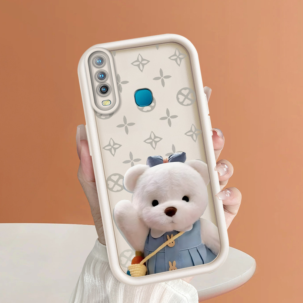 Vivo Y17 Y15 Y12 1902 Untuk Hp Casing Softcase Mode Handphone Cute Bear 4686 Phone Case Soft Silikon