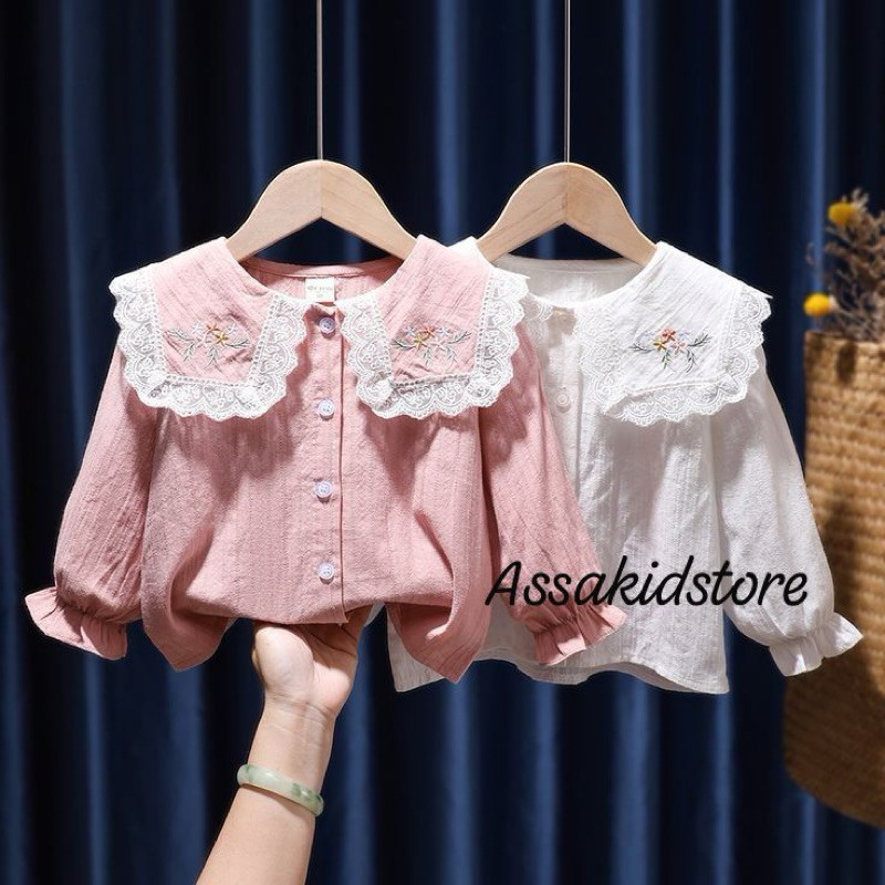 Seoyoon Kemeja Blouse Anak Perempuan 1-13 Tahun Baju Atasan Anak Perempuan/ Kemeja Anak Perempuan Bo