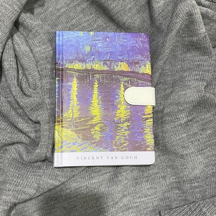 

【M-MT】SALE!!! Van Gogh Hardcover Sketch Book | Plain Paper Artbook | Blank Paper Retro Notebook - Over the Rhones