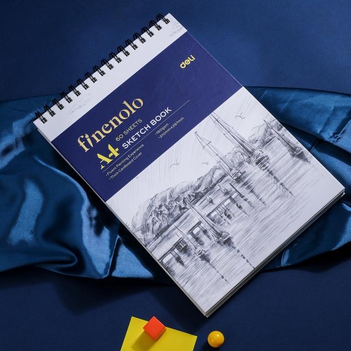 

Promo Deli Finenolo Sketch Book / Buku Gambar Sketsa A4 160GSM 60 Lembar EC27X Karton Kertas - Horizontal Terlaris
