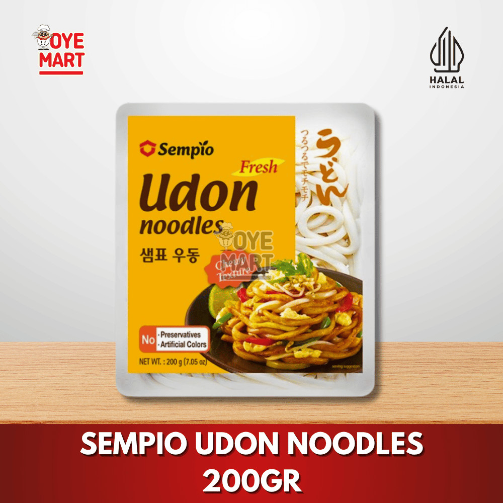 

SEMPIO UDON NOODLES 200GR/MIE BASAH MATANG/MIE CHEWY TEXTURE/MIE JEPANG