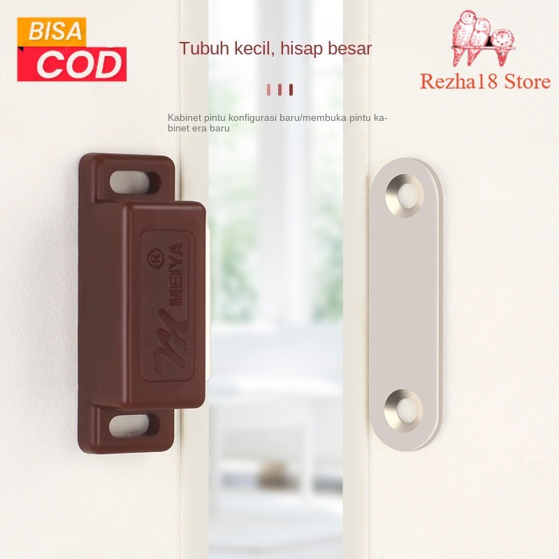R18 Magnet Pintu Lemari Laci Kotak Coklat Putih Besi Magnet Pintu Kayu