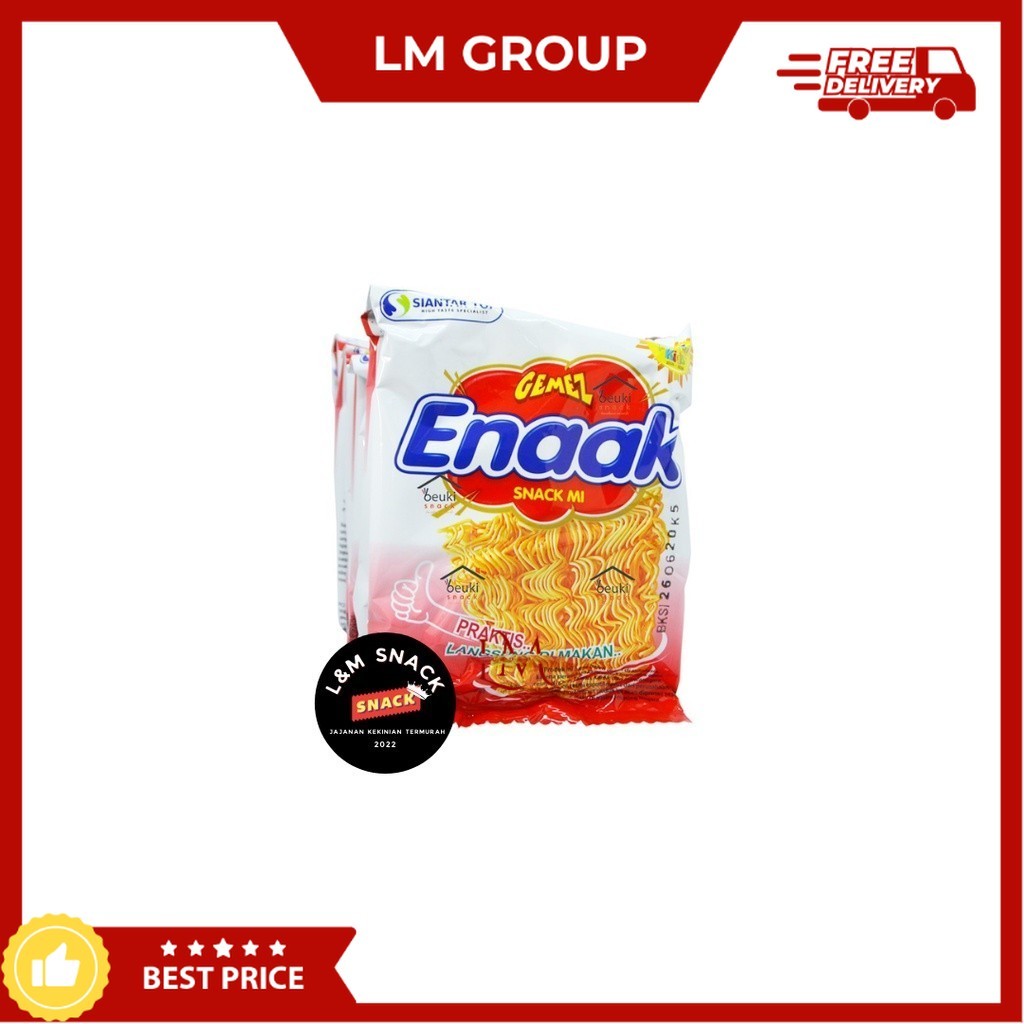 

Mie Gemez Enaak Renceng 1 Pack Isi 20 LM Snack Grosir