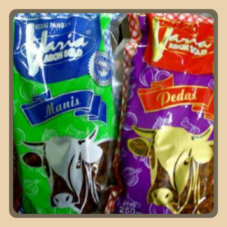 

abon daging sapi varia manis dan pedas khas solo 250gram