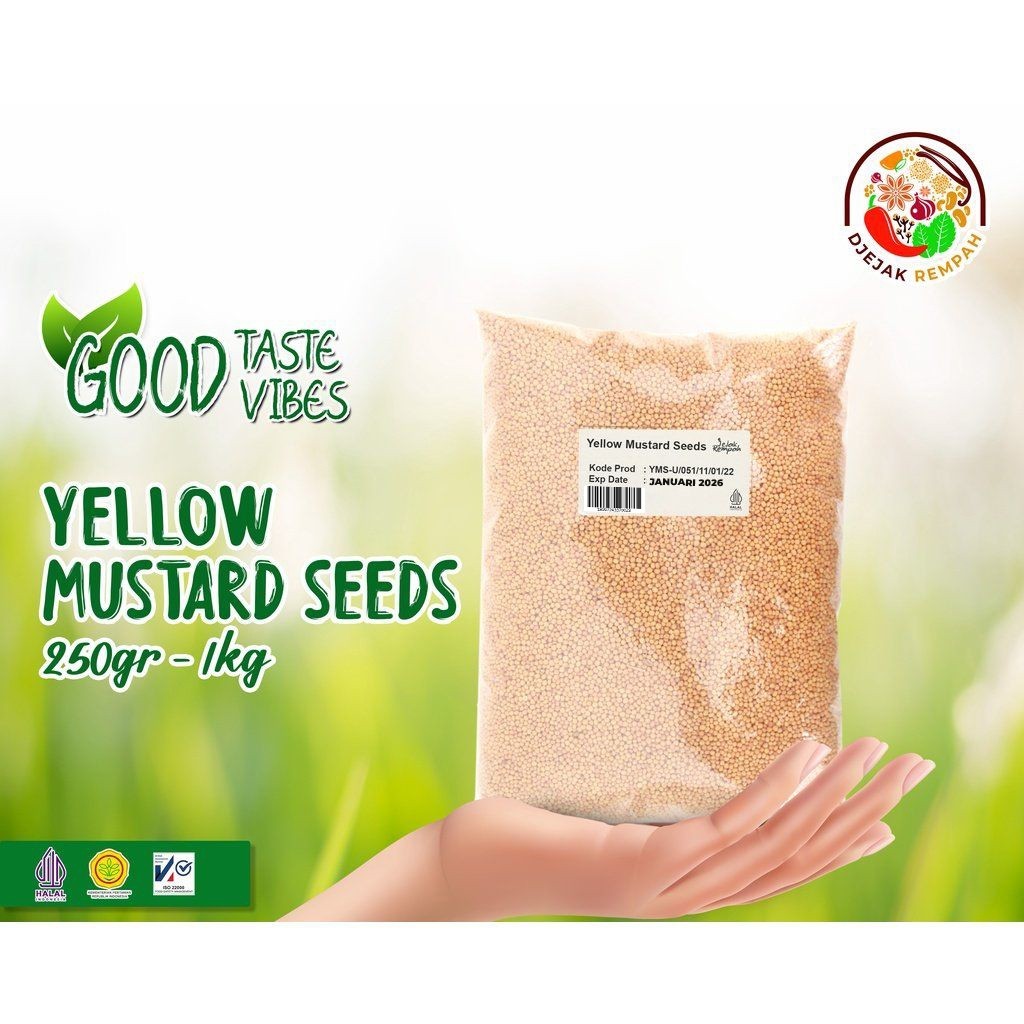 

Biji Sawi Kuning Bubuk / Yellow Mustad poweder (Kemasan 100 Gr-500 Gr)