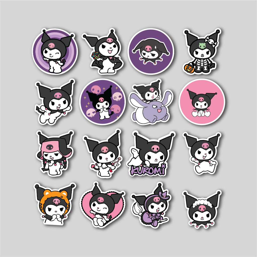 

Stiker Pack Kuromi Sanrio | Sticker Tumbler | Stiker Laptop Koper Helm