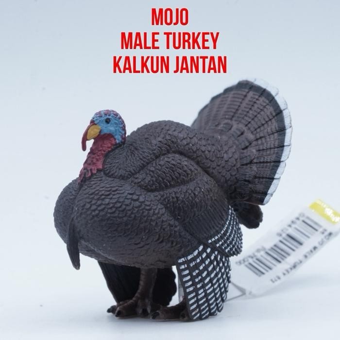 MOJO Fun Male Turkey Kalkun Jantan Meleagris Mainan Binatang Miniature Hewan Animal Figurine Pajanga