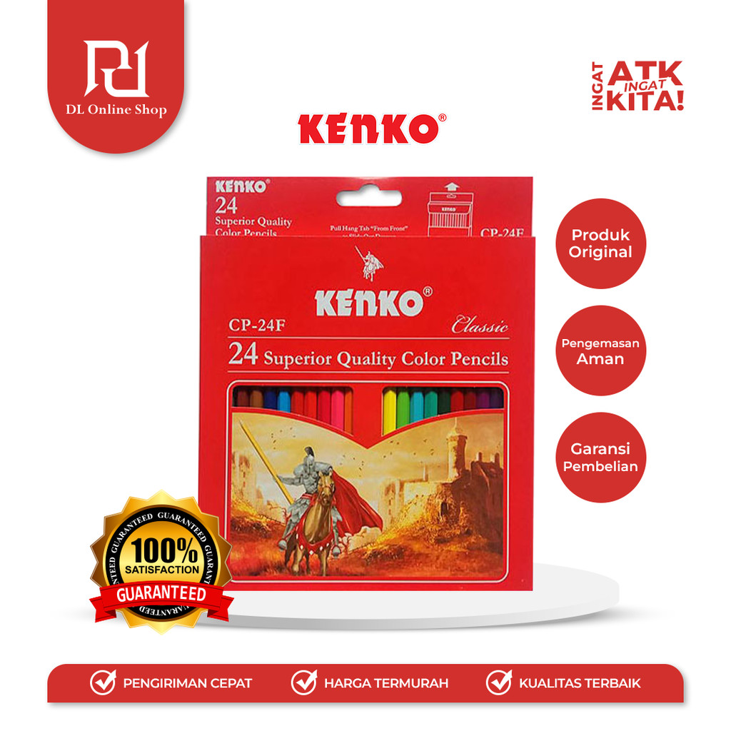 

KENKO 24 PENSIL WARNA/ COLOR PENCIL CP-24F (1SET)