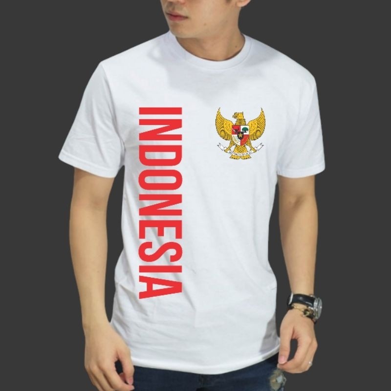 Kaos Indonesia Lambang Garuda/ Kaos Merah Putih Pria Wanita