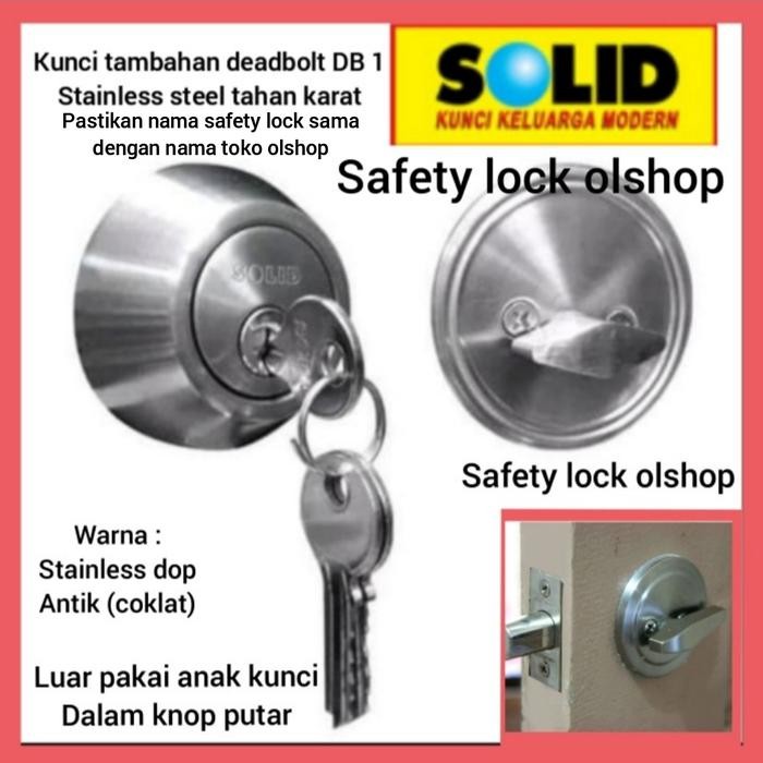 Kunci Tambahan / DEADBOLT Single Cylinder SOLID DB 1