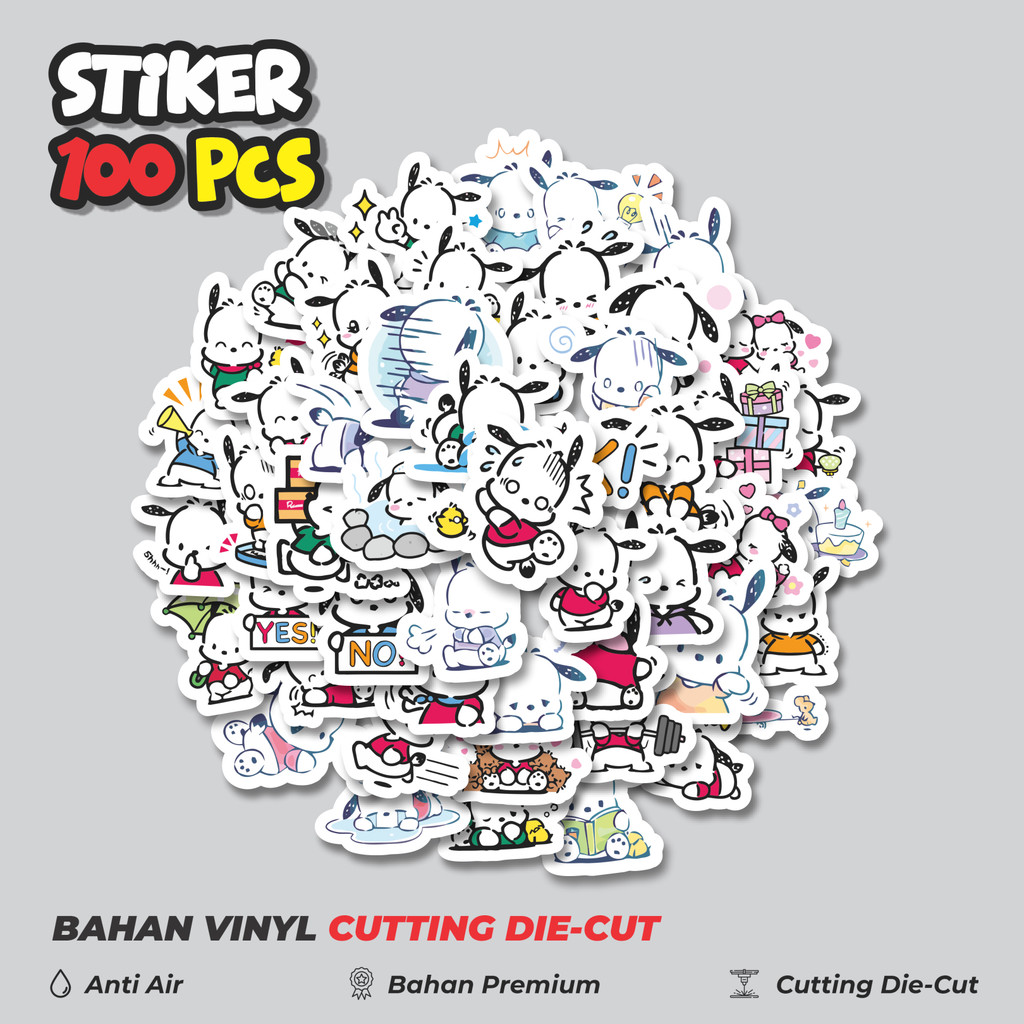 

Terbaru! 50 pcs Stiker Kartun Pochacco Versi 1 Dekorasi Lucu Kreatif untuk Notebook, Skateboard, HP