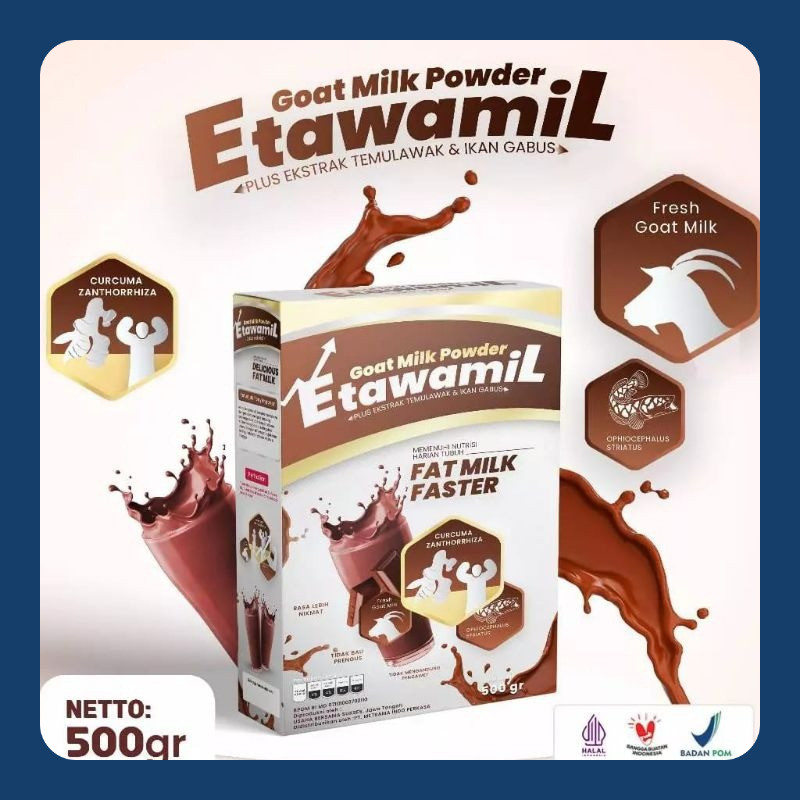 

ETAWAMIL WEIGHT GAIN rasa COKLAT susu gemuk penambah nafsu makan & berat badan BPOM halal