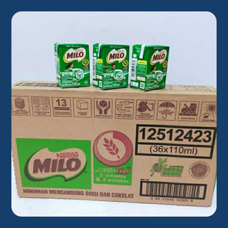 

[1 karton isi 36×110ml] Nestle Milo susu UHT
