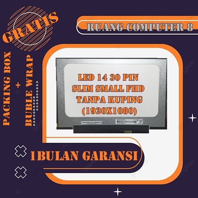 LED LCD LAYAR ASUS A416 A416J A416JA A416JAO A416M A416MA A416MAO 14.0 Slim 30pin FHD 1920X1080