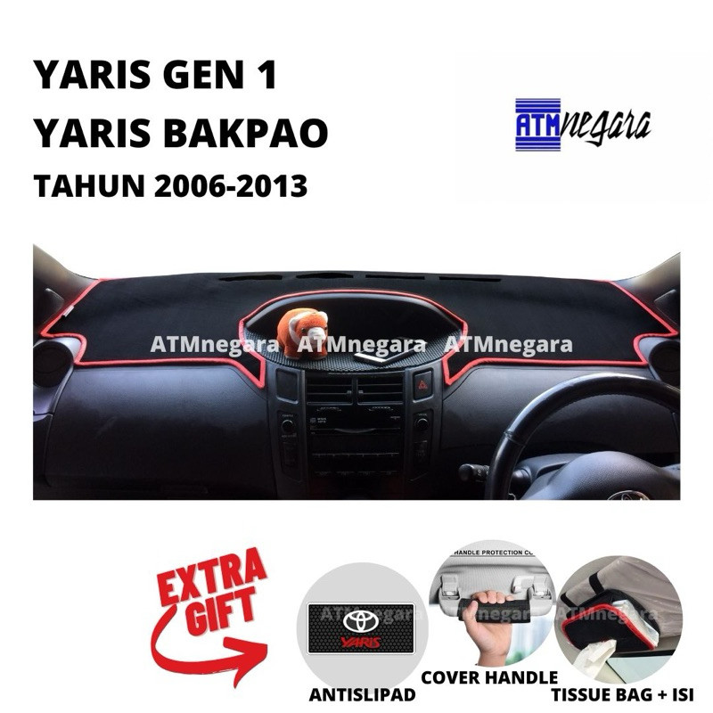 COVER DASHBOARD PREMIUM YARIS BAKPAO YARIS GEN 1 Aksesoris Alas Pelindung Dasbor Mobil