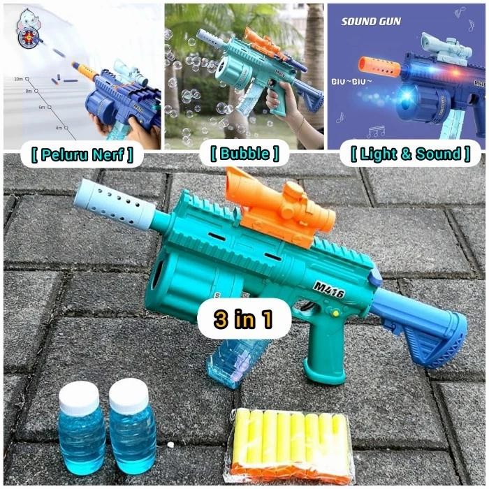 Project Bundo Mainan Senapan Water Gel Tembak Tembakan Pistol Peluru Anak Murah