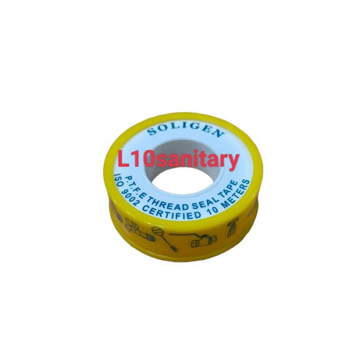 

Hu h Seal Tape SOLIGEN / Isolasi Kran / Lakban Kran Siltip SOLIGEN - SATU PCS