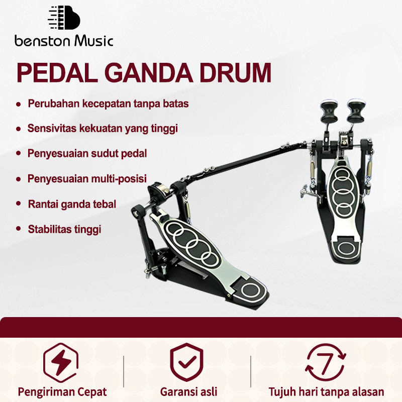 Benston Music-Pedal drum ganda/aksesori pedal drum/aksesori drum/pedal drum universal
