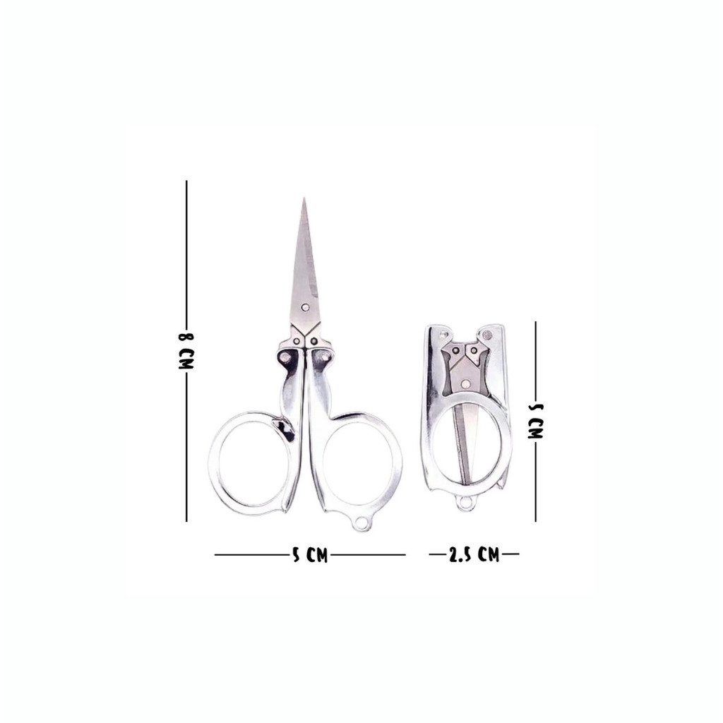 

Gunting Saku / Gunting Lipat Kecil Hero Trip Folding Scissors Stainless Steel