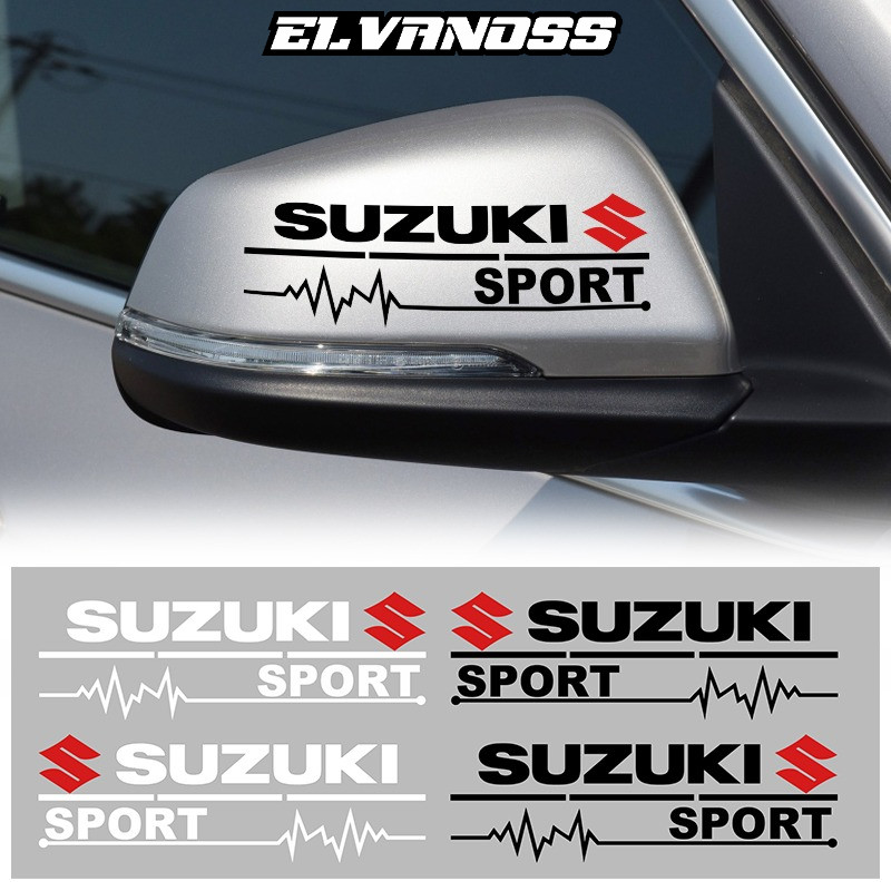 2pcs sticker mobil stiker spion Mobil For Suzuki Grand Vitara Sx4 Swift Alto Jimny