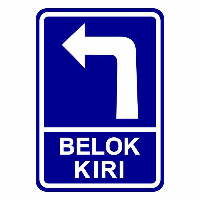 

Rambu Petunjuk Arah Belok Kiri Kanan 35cm x 50cm Plat Alumunium