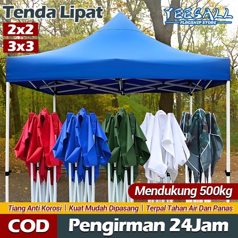 Tenda Lipat 3x3 2x2 Tenda Jualan Tenda Bazar Outdoor Tenda Gazebo 1200D Tenda Dagang Otomatis