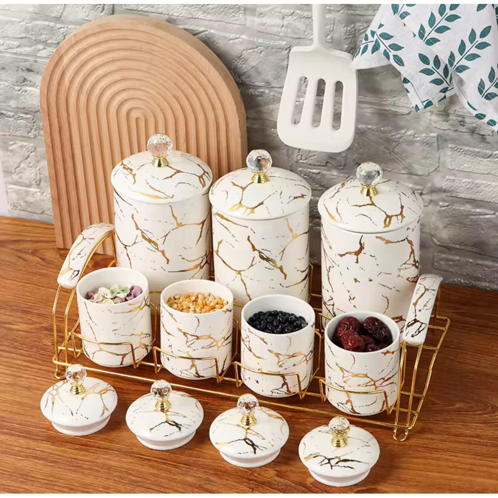 WADAH GULA KOPI TEH KERAMIK SATUAN LATVIA Wadah Bumbu Keramik Kopi Gula Teh Harga Satuan