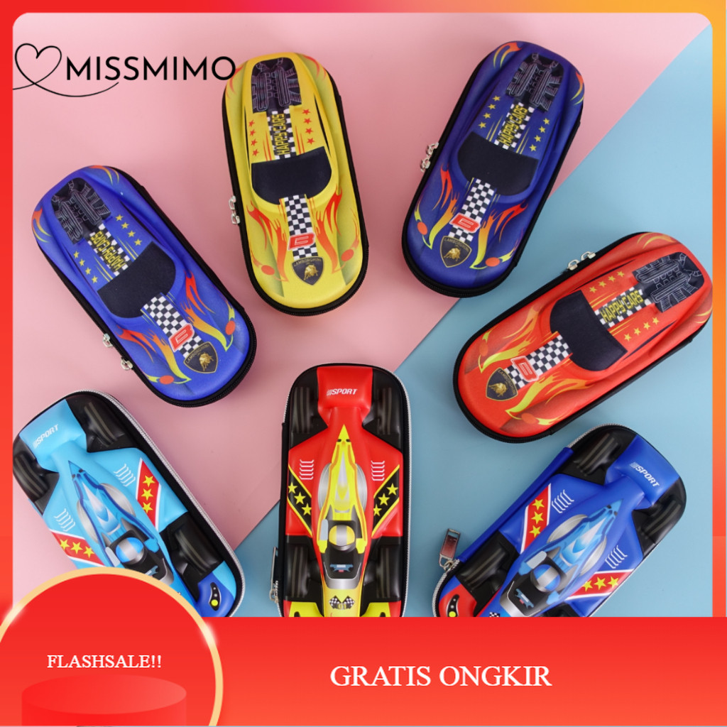 

【AGNES_ID】DISKON!! Kotak Pensil Sekolah Anak Car Tempat Pensil Anak 3D Timbul Mobil Sport