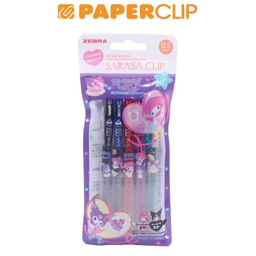 

BALLPOINT ZEBRA SARASA CLIP MY MELODY KUROMI SET5