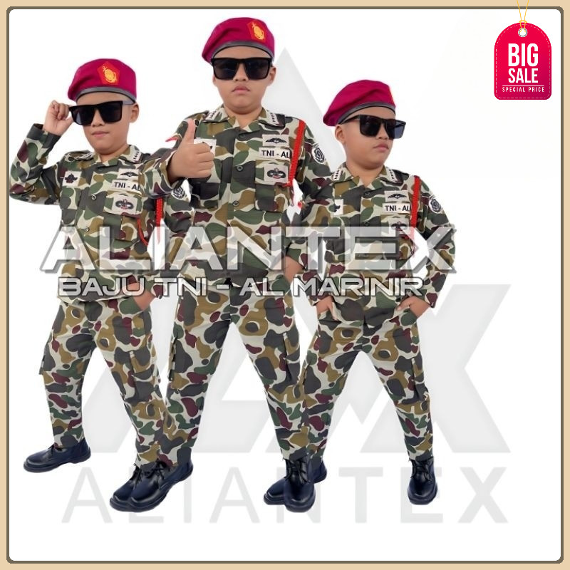 Baju Anak Loreng TNI AL Marinir Ready