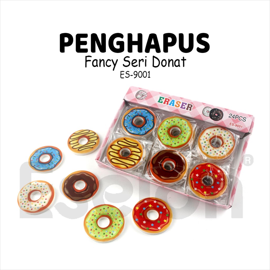 

24pcs Penghapus DONUT ES-9001 /Penghapus karakter