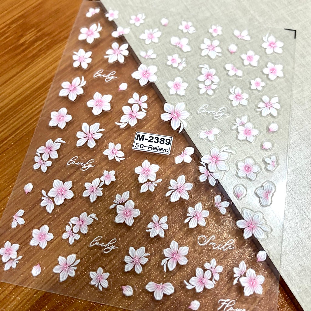 STIKER KUKU / NAIL STICKER BUNGA / FLOWER TIMBUL 5D FOR NAIL ART M-2389
