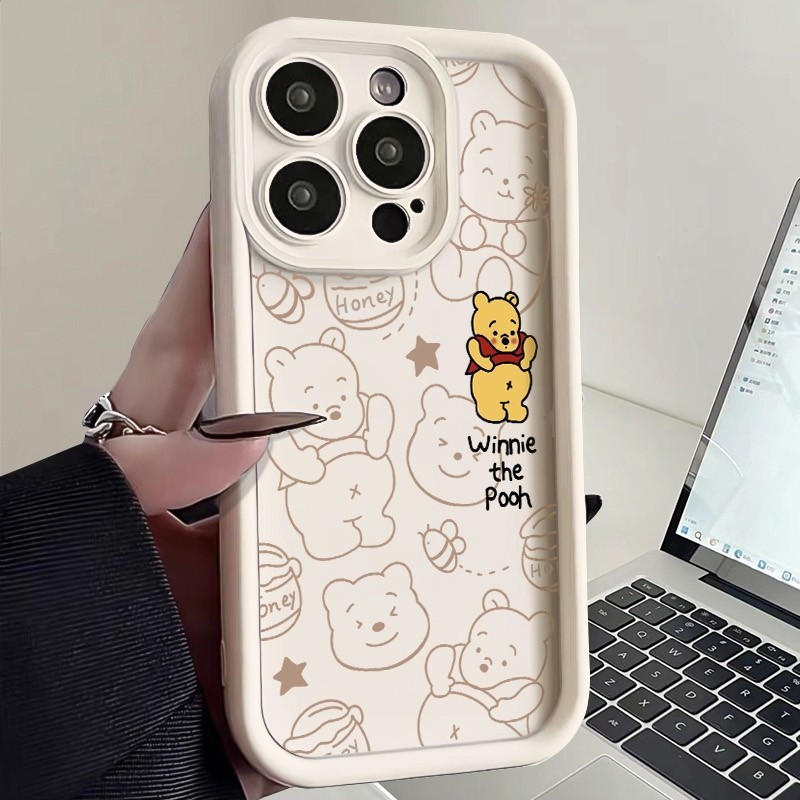 Untuk Case iPhone 11 12 13 PRO MAX 15 14 13 X XS XR 7 8 Plus casing hp Cartoon Cover aesthetic silik