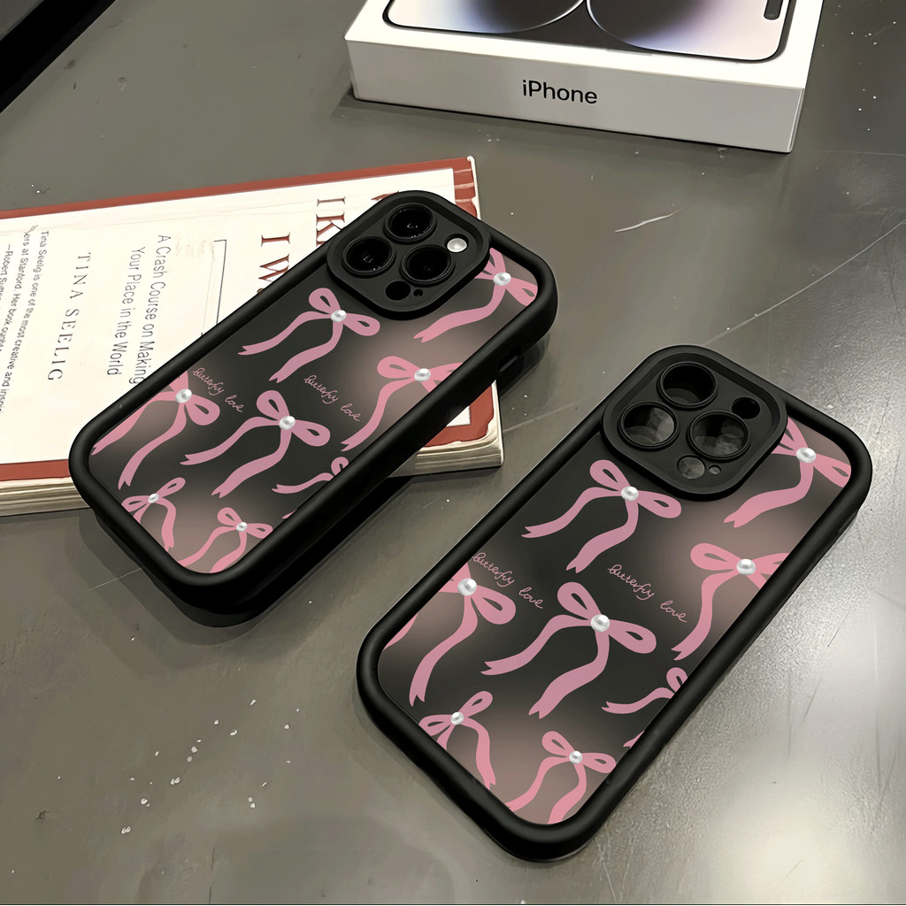 Pink Bow Theme Anti-Slip SoftCase Infinix Smart 5 6（RM2 32GB RM3 64GB ) 7  8 Hot 9 10 11 12  Play 10